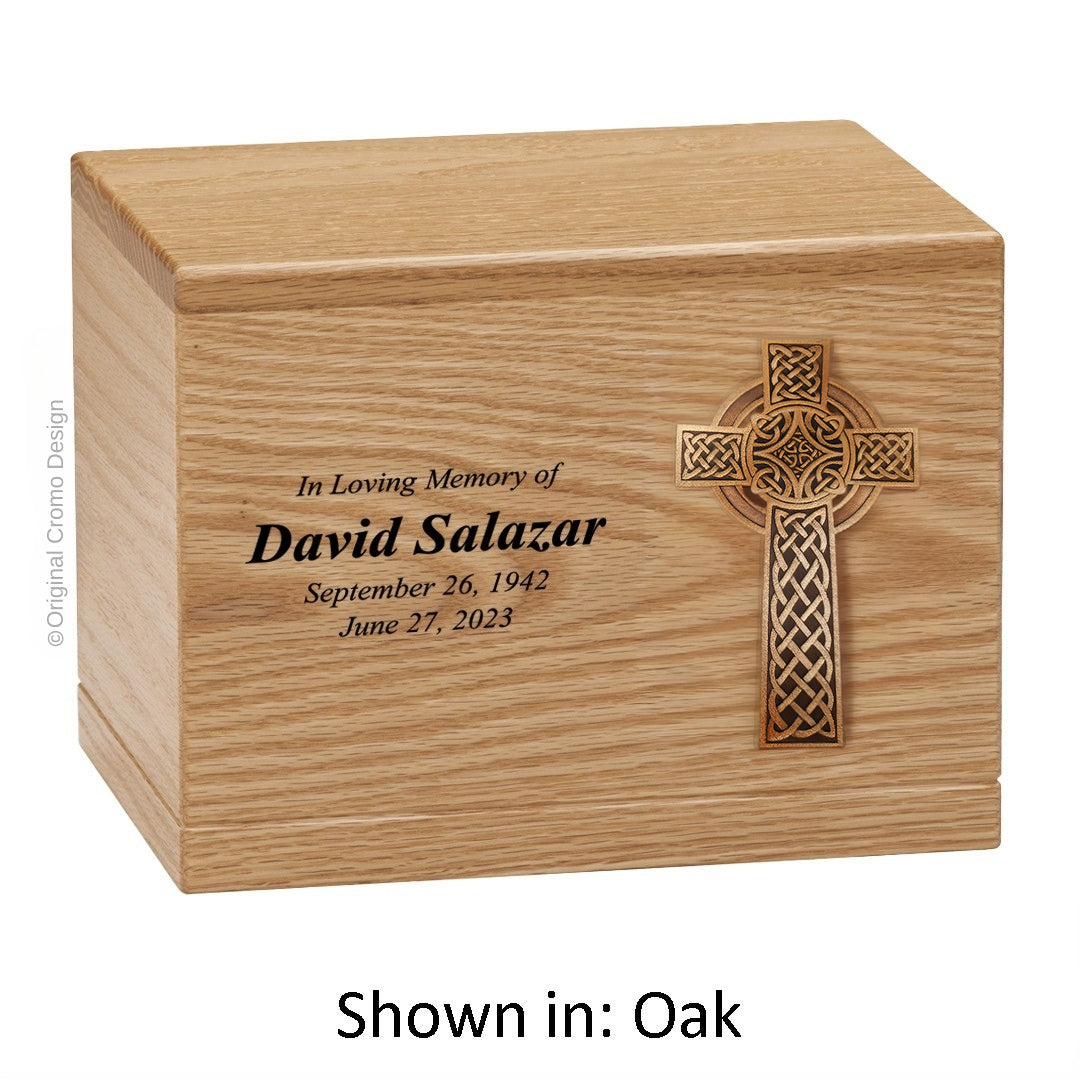 Cromo 1106 Oak - 10-Inch Wooden Celtic Cross