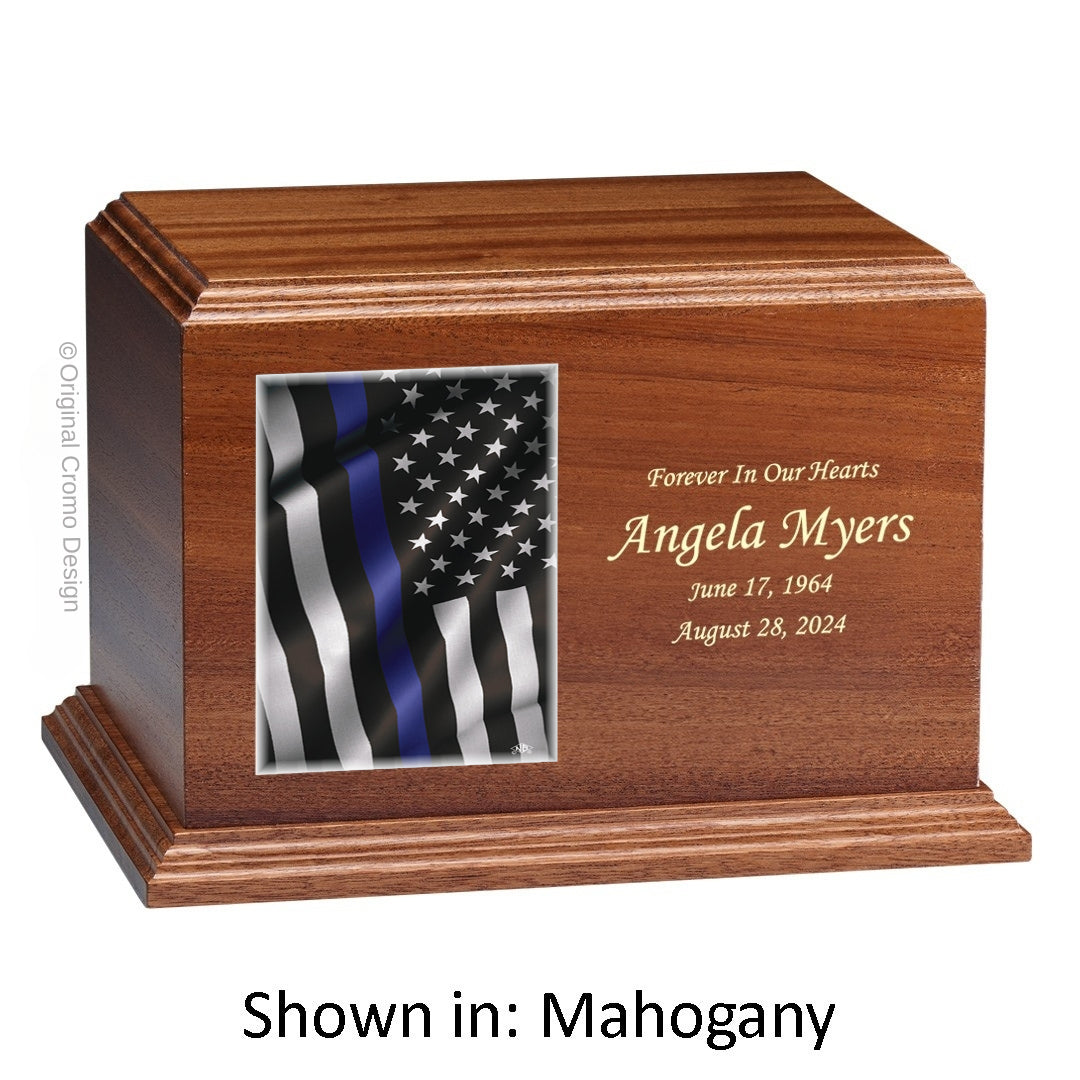Cromo 1144 Mahogany - Thin Blue Line Flag