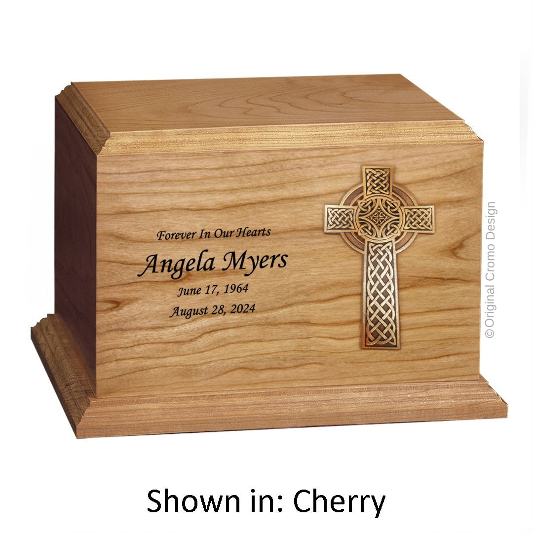 Cromo 1144 Cherry - 10-Inch Wooden Celtic Cross