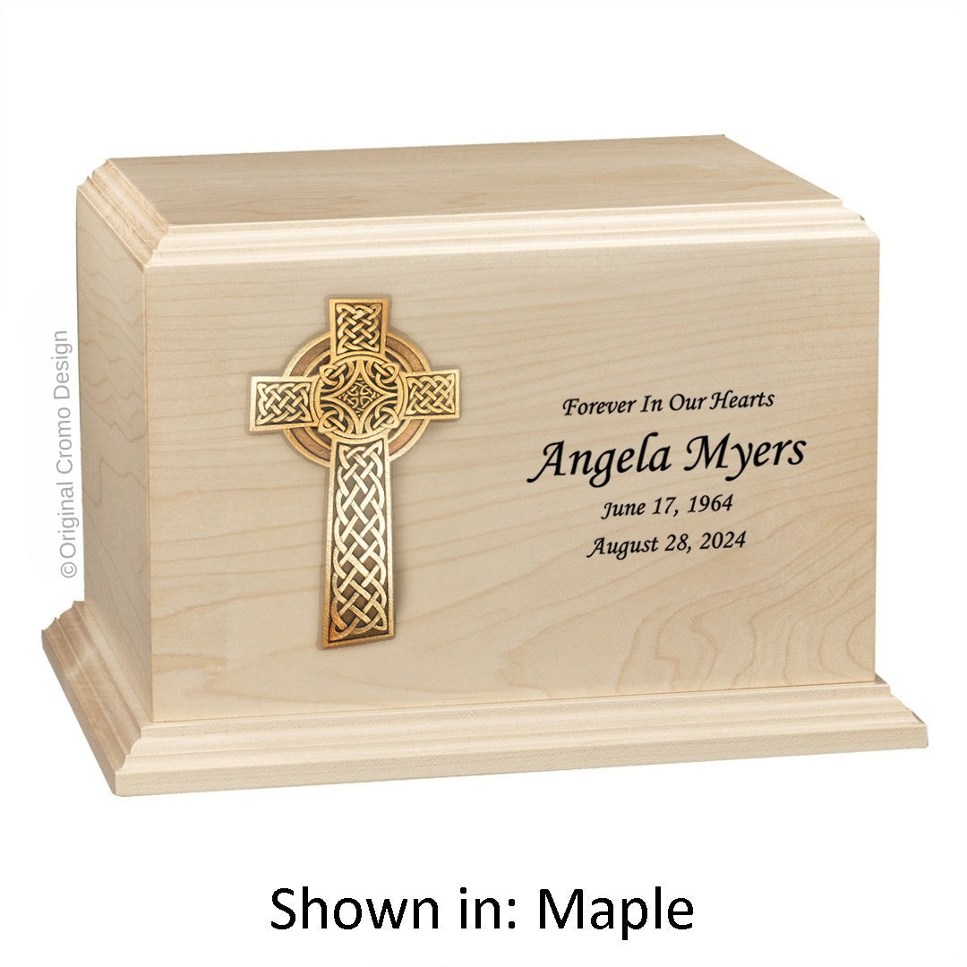 Cromo 1144 Maple - 10-Inch Wooden Celtic Cross