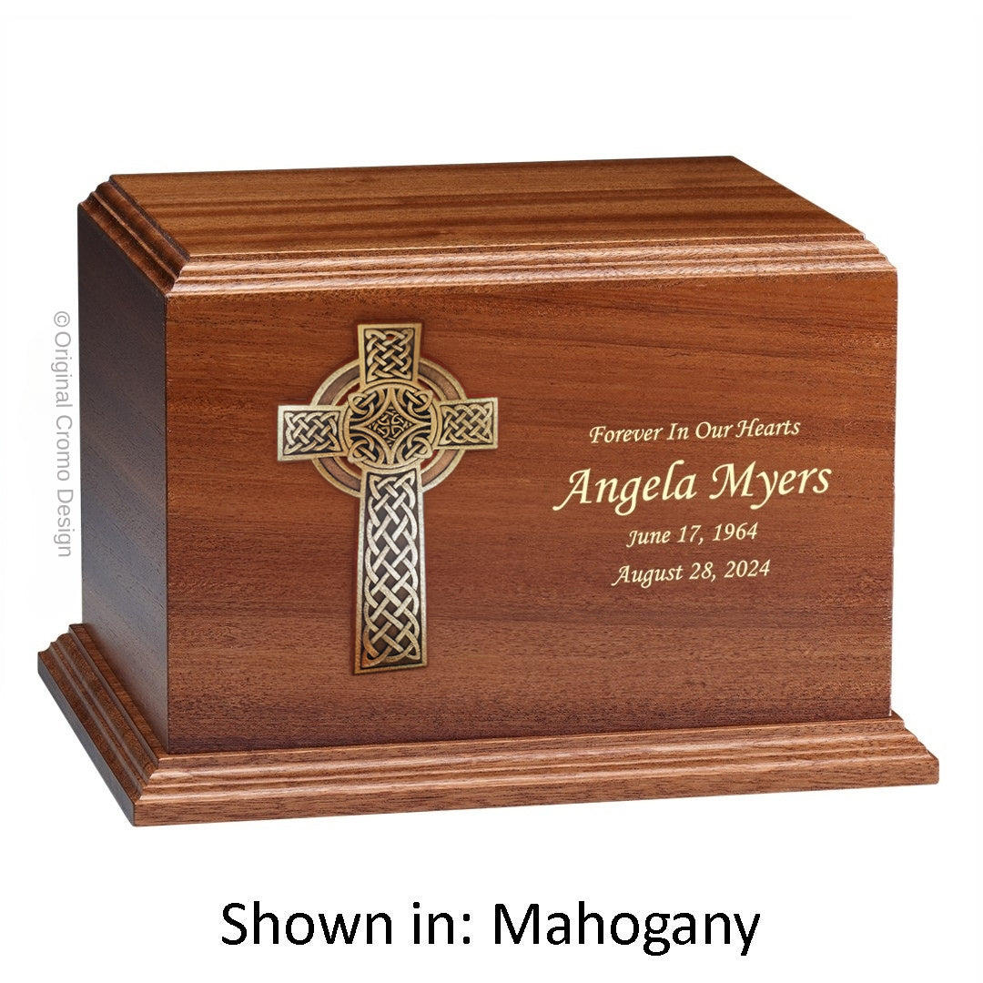 Cromo 1144 Mahogany - 10-Inch Wooden Celtic Cross