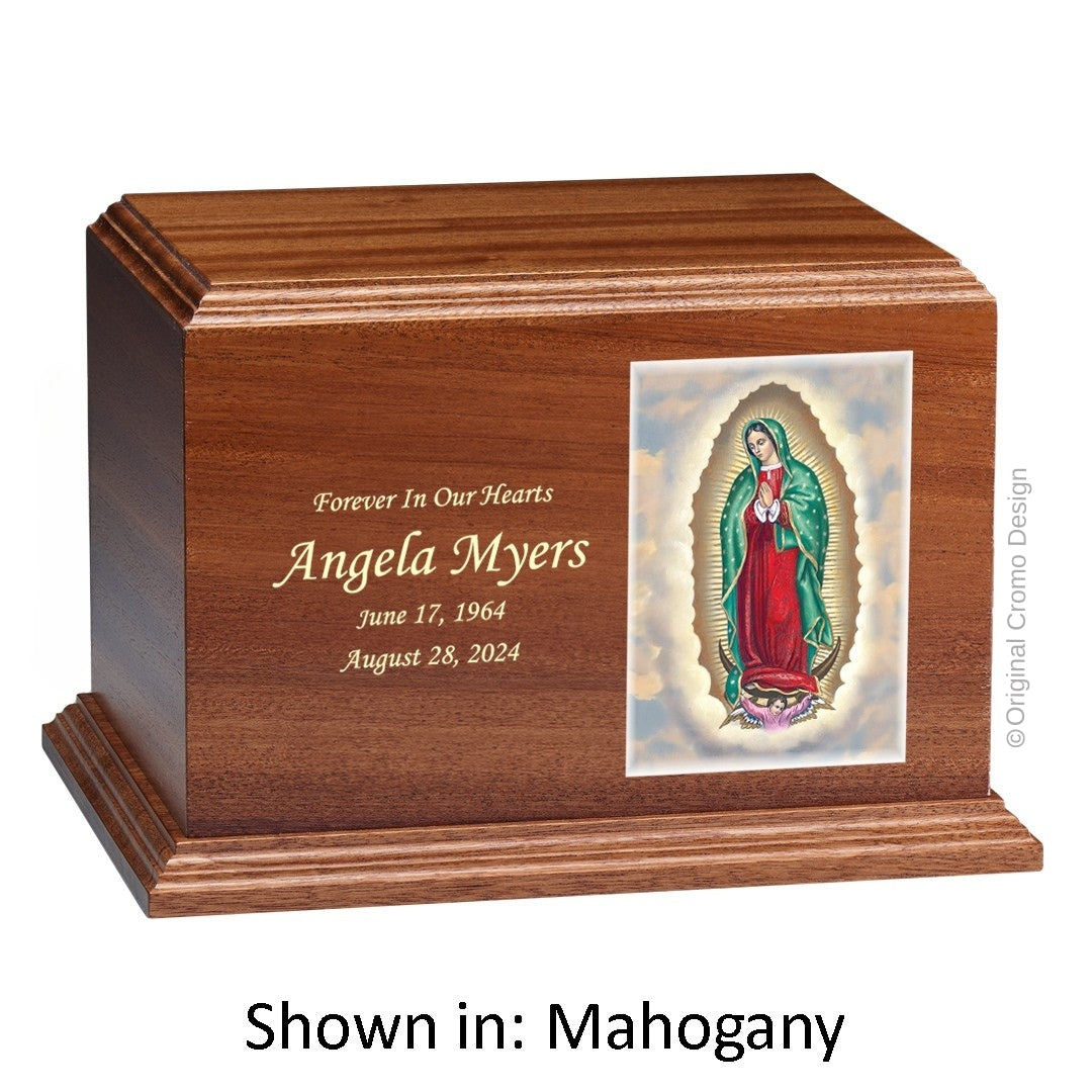 Cromo 1144 Mahogany - Our Lady of Guadalupe English