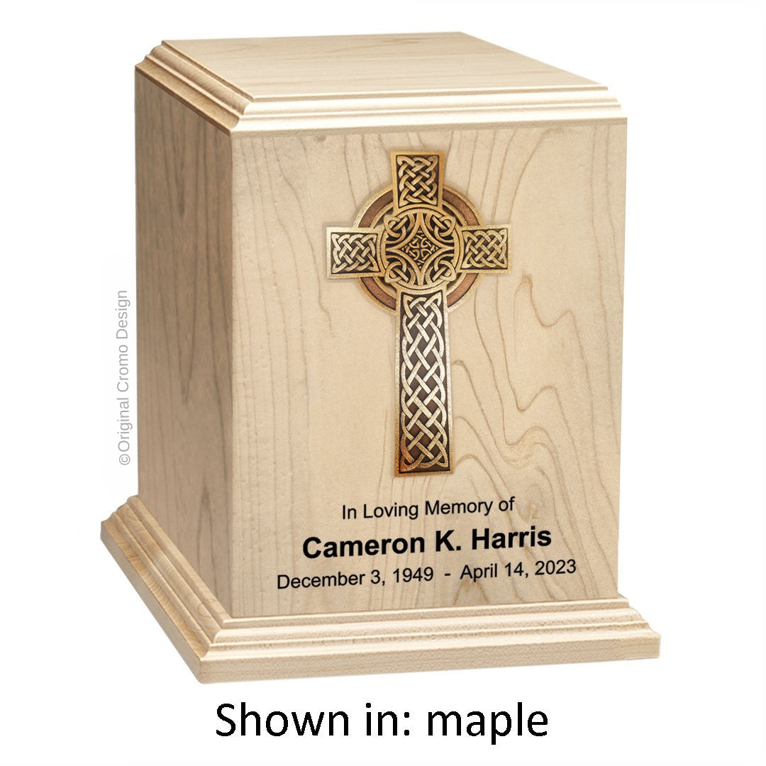 Cromo 1190 Maple - 10-Inch Wooden Celtic Cross