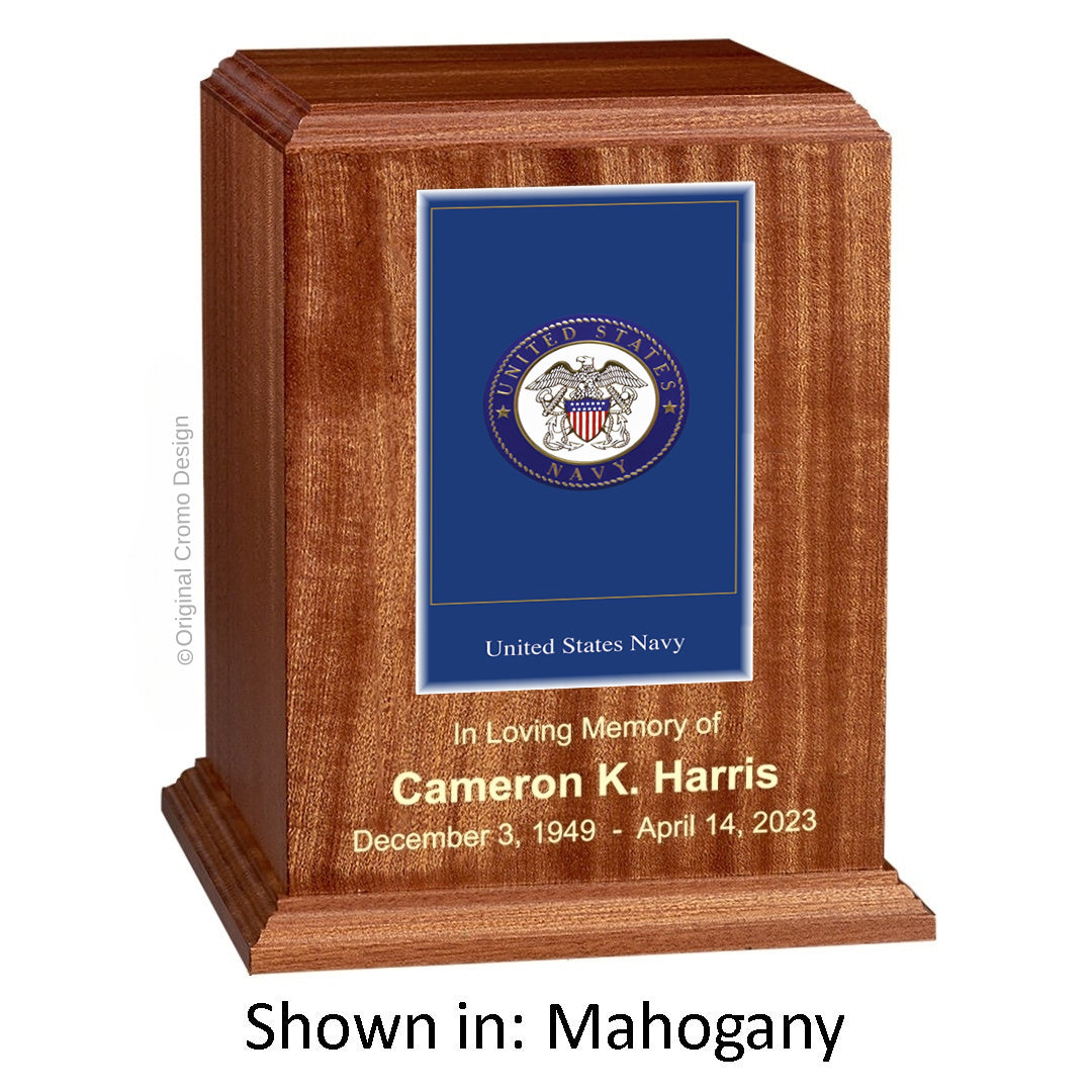 Cromo 1190 Mahogany - Navy Series Emblem
