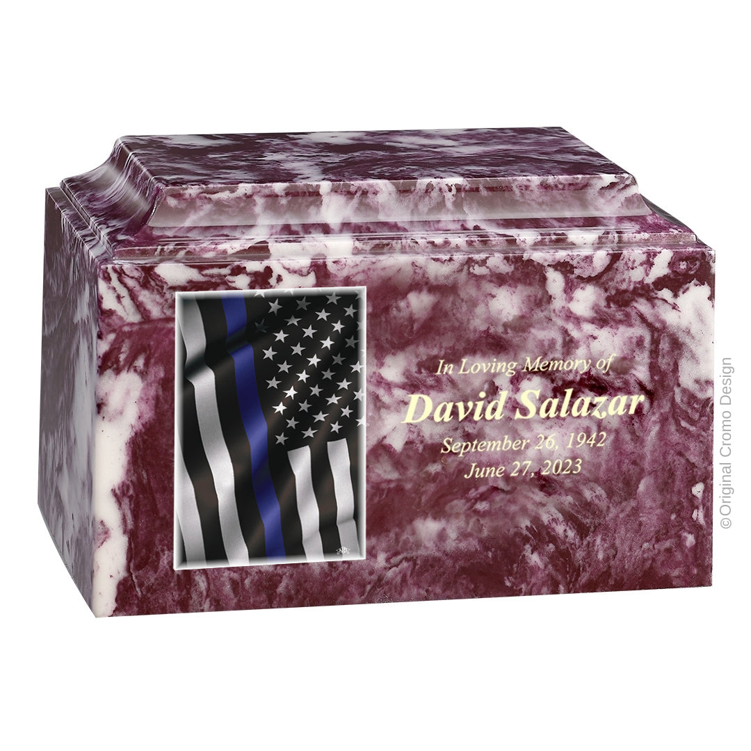 Cromo 1870 Merlot - Thin Blue Line Flag