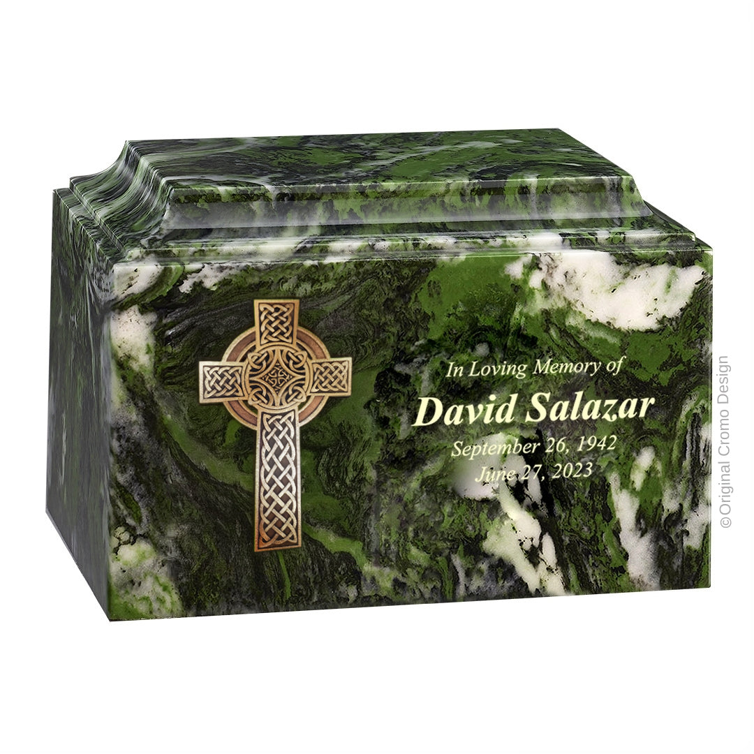 Cromo 1870 Green - 10-Inch Wooden Celtic Cross