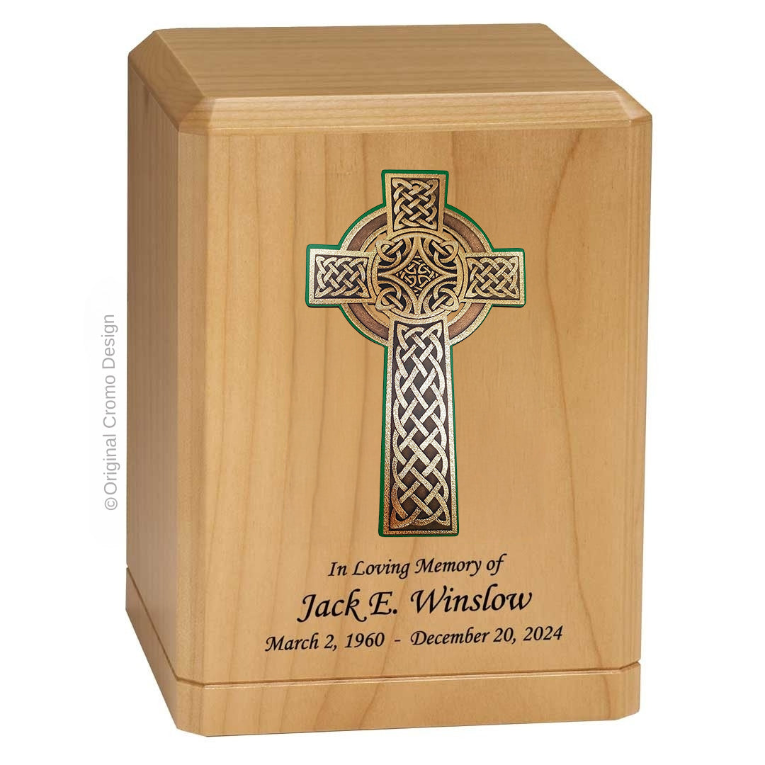 Cromo 1101 Maple - 10-Inch Wooden Celtic Cross