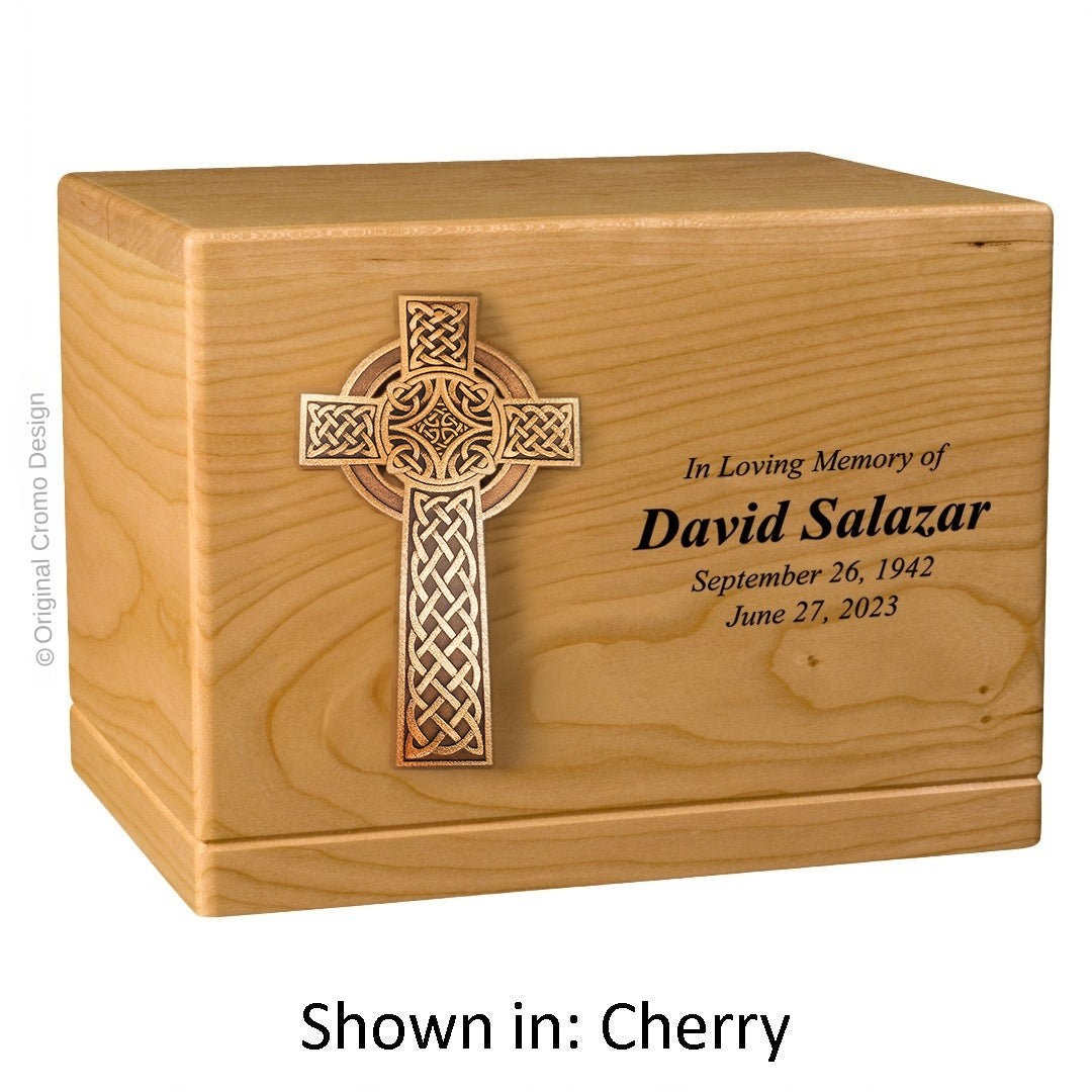 Cromo 1106 Cherry - 10-Inch Wooden Celtic Cross