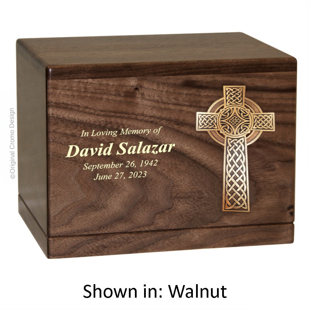 Cromo 1106 Walnut - 10-Inch Wooden Celtic Cross