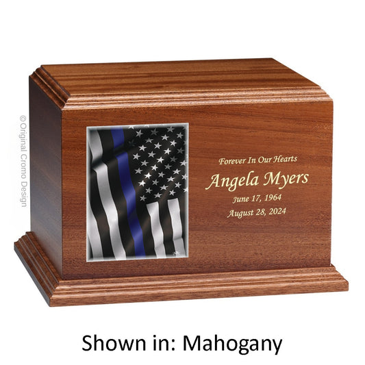 Cromo 1144 Mahogany - Thin Blue Line Flag