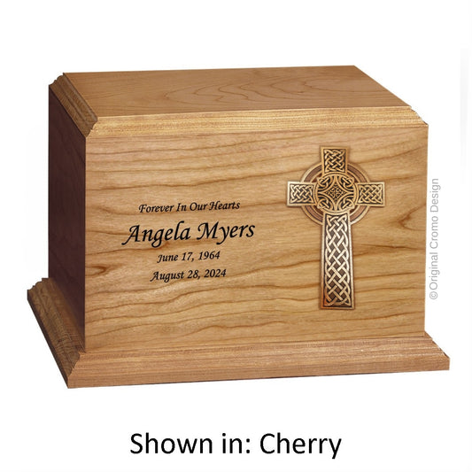 Cromo 1144 Cherry - 10-Inch Wooden Celtic Cross