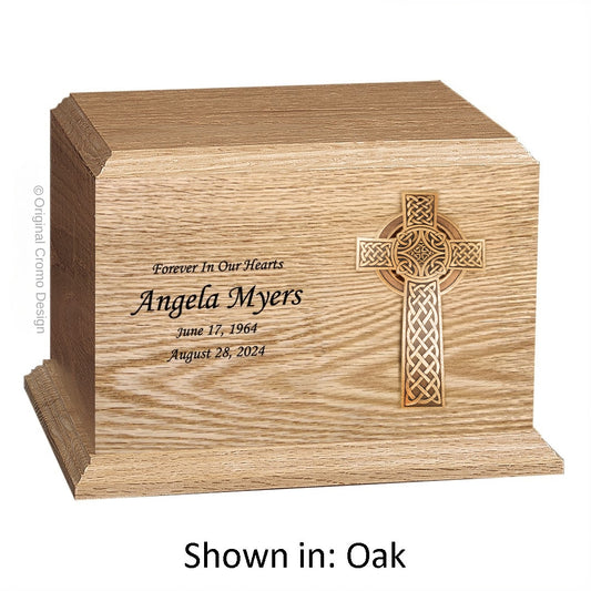 Cromo 1144 Oak - 10-Inch Wooden Celtic Cross