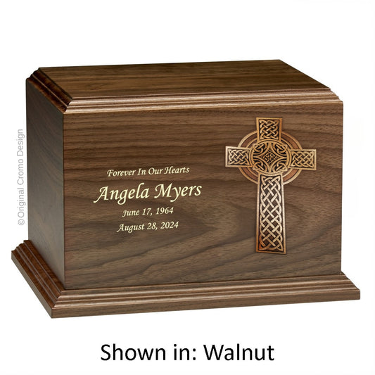 Cromo 1144 Walnut - 10-Inch Wooden Celtic Cross