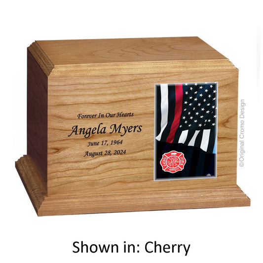 Cromo 1144 Cherry - Thin Red Line Flag with Fire Emblem