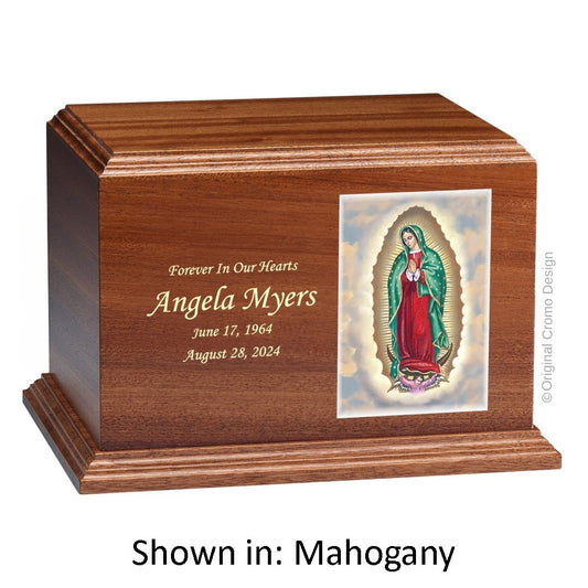 Cromo 1144 Mahogany - Our Lady of Guadalupe English