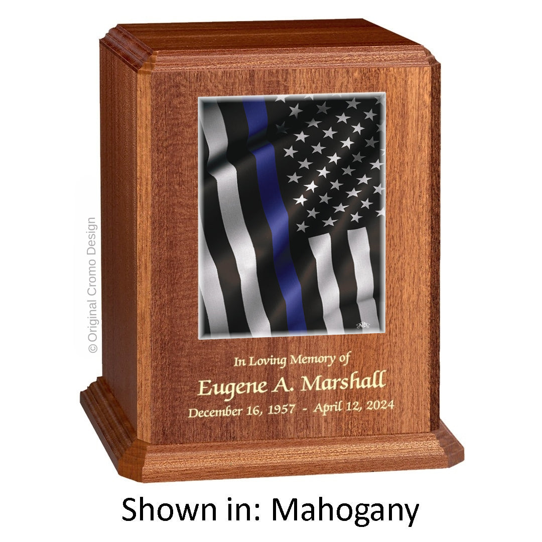 Cromo 1154 Mahogany - Thin Blue Line Flag