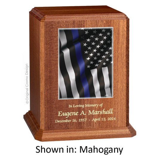 Cromo 1154 Mahogany - Thin Blue Line Flag