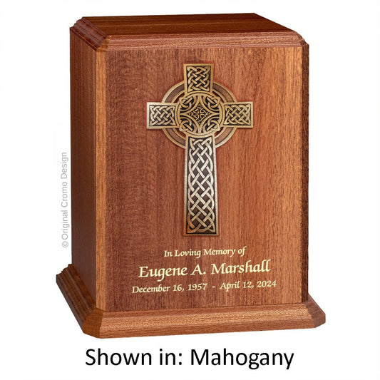 Cromo 1154 Mahogany - 10-Inch Wooden Celtic Cross