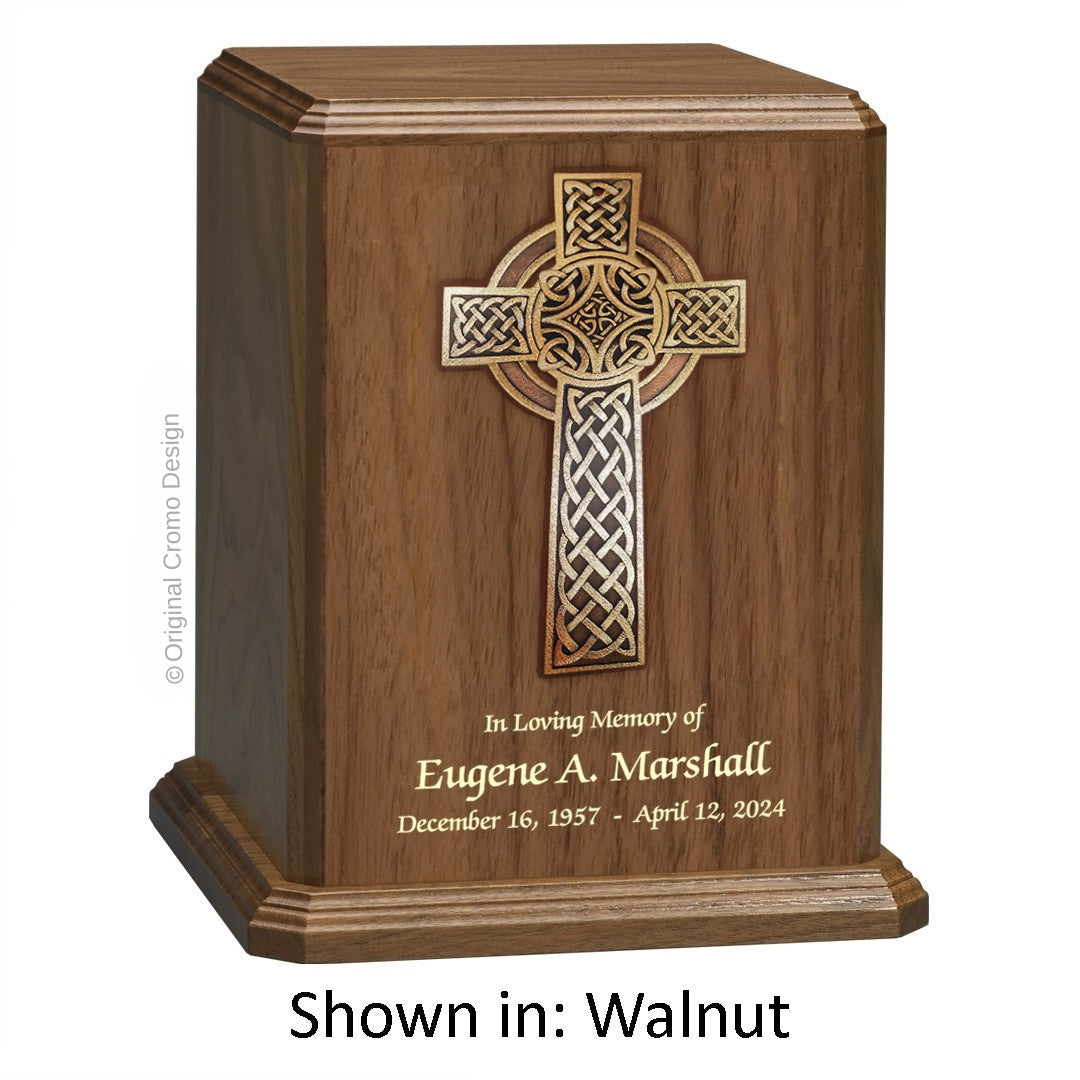 Cromo 1154 Walnut - 10-Inch Wooden Celtic Cross