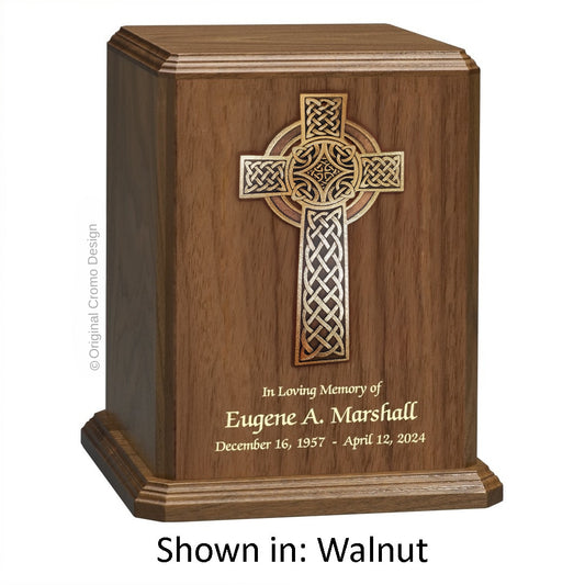 Cromo 1154 Walnut - 10-Inch Wooden Celtic Cross