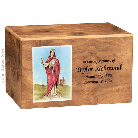 The Cromo 1156 MDF Natural Finish - Our Lady of Santa Barbara