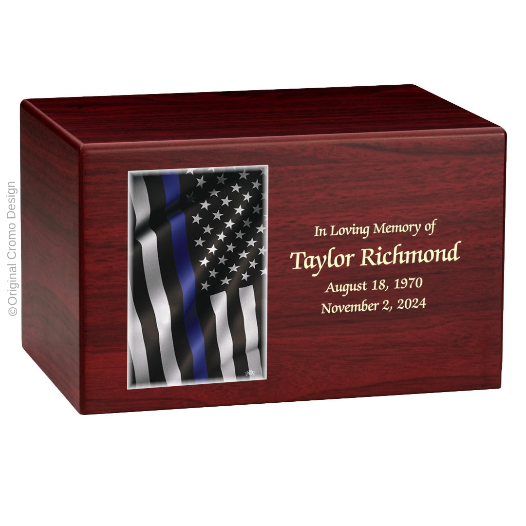 Cromo 1156 MDF Cherry - Thin Blue Line Flag