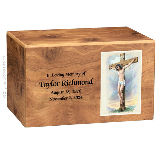 The Cromo 1156 MDF Natural Finish - Crucifixion