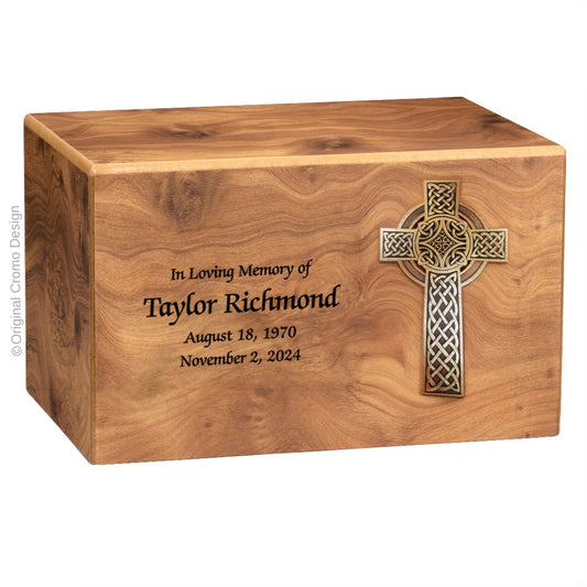 Cromo 1156 MDF Natural - 10-Inch Wooden Celtic Cross