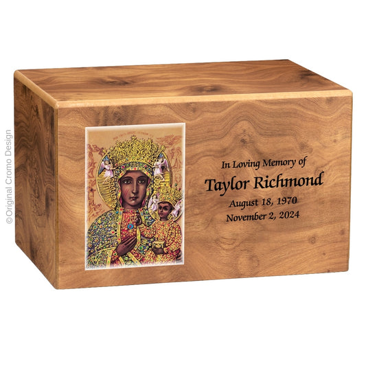 The Cromo 1156 MDF Natural Finish - Our Lady of Czetechowa