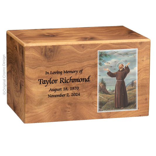 Cromo 1156 MDF Natural - Saint Francis of Assisi