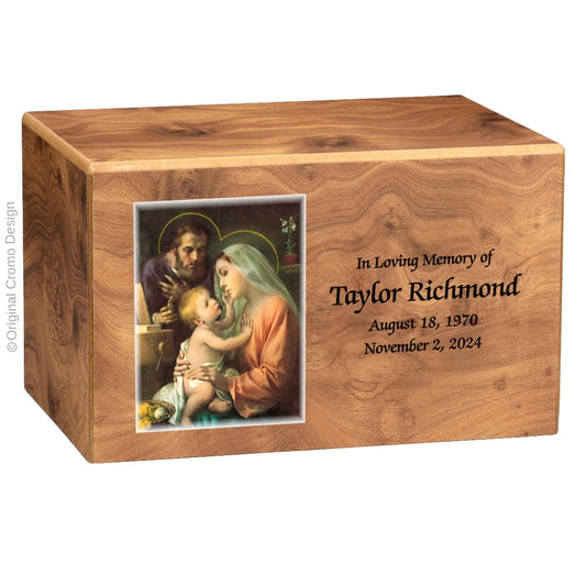 The Cromo 1156 MDF Natural Finish - Holy Family