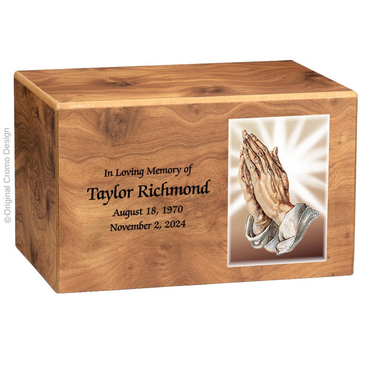 The Cromo 1156 MDF Natural Finish - Praying Hands