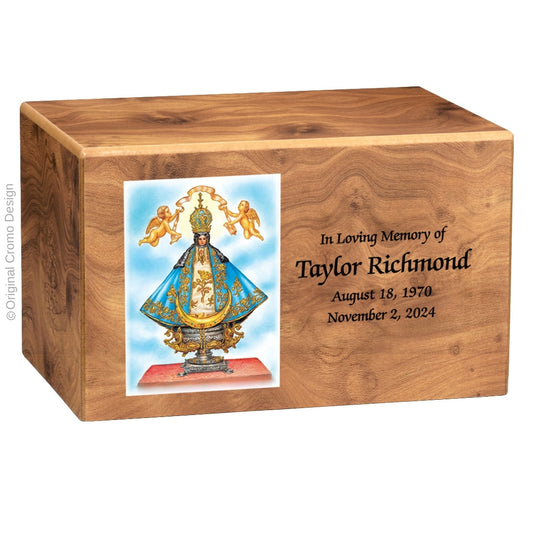 The Cromo 1156 MDF Natural Finish - Our Lady of San Juan de Lagos