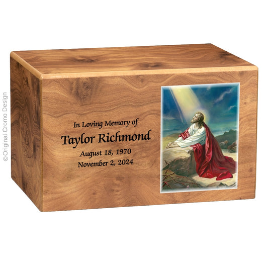 The Cromo 1156 MDF Natural Finish - Jesus Praying