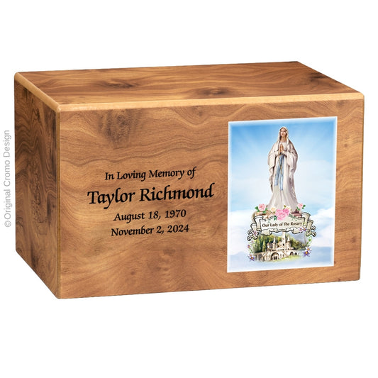 The Cromo 1156 MDF Natural Finish - Our Lady of the Rosary