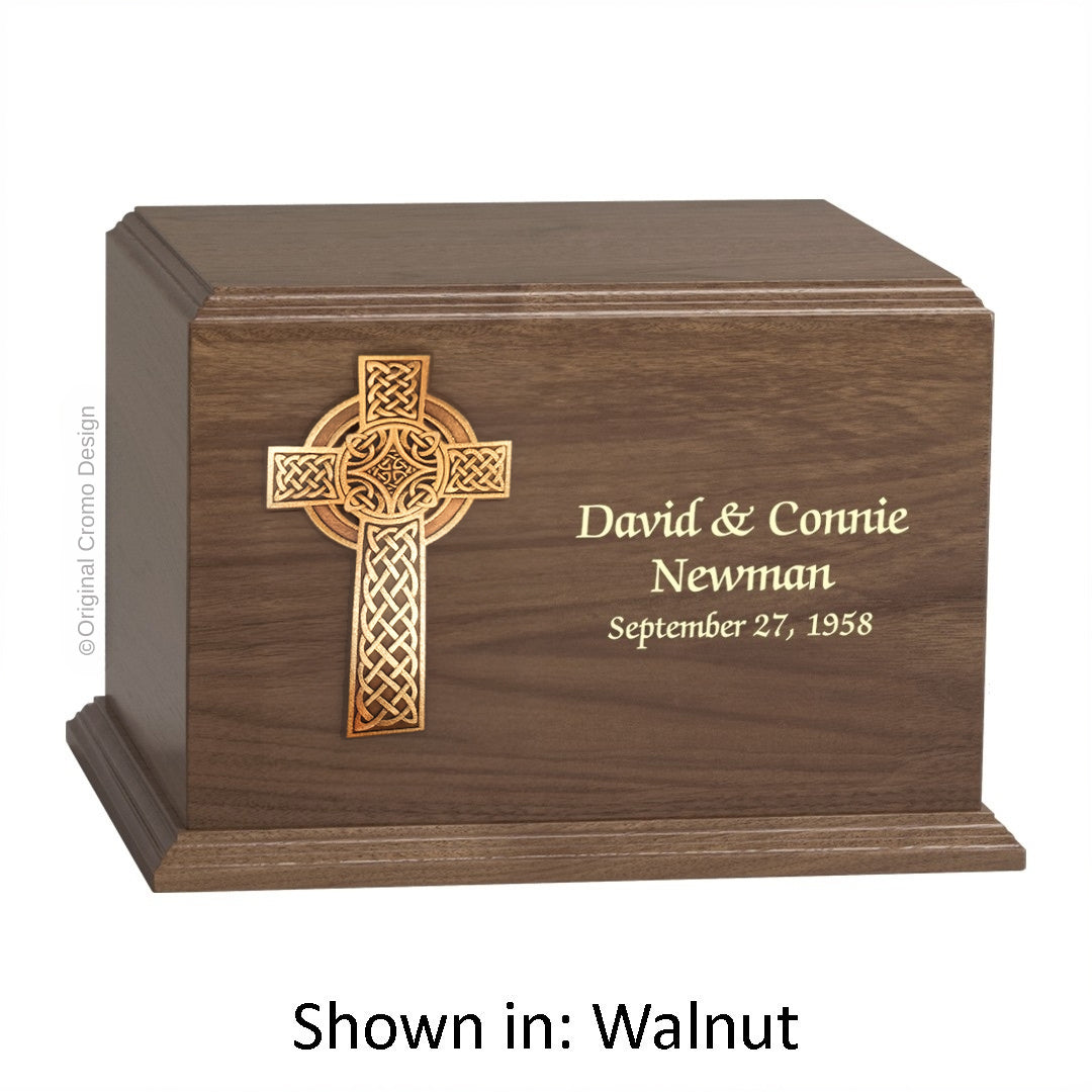 Cromo 1165 Walnut - 10-Inch Wooden Celtic Cross