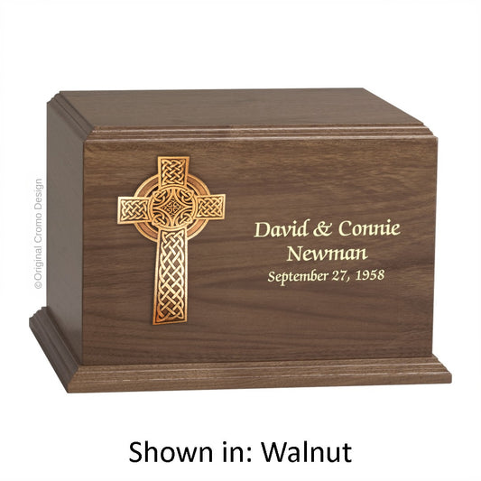 Cromo 1165 Walnut - 10-Inch Wooden Celtic Cross