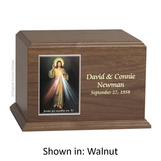 The Cromo 1165 Walnut - Divine Mercy Spanish