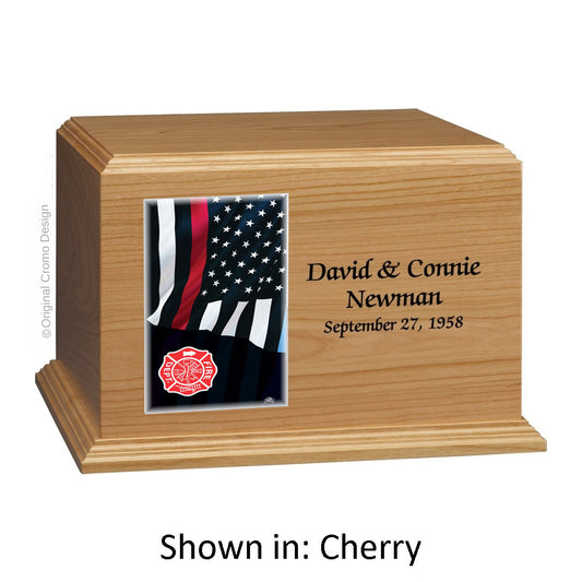 Cromo 1165 Cherry - Thin Red Line Flag with Fire Emblem