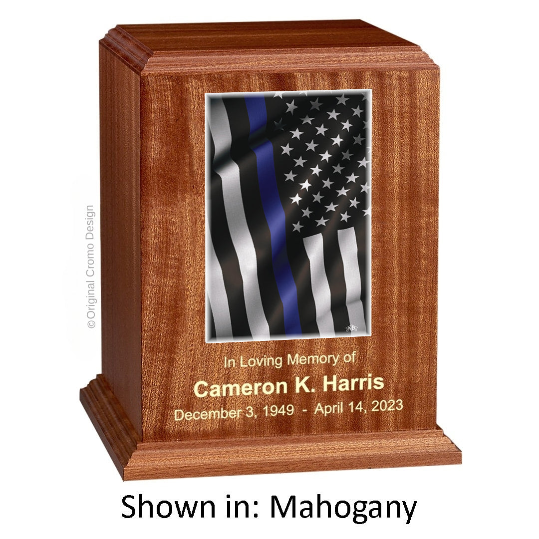 Cromo 1190 Mahogany - Thin Blue Line Flag