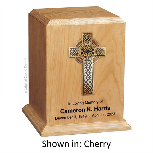 Cromo 1190 Cherry - 10-Inch Wooden Celtic Cross