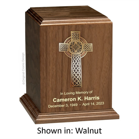 Cromo 1190 Walnut - 10-Inch Wooden Celtic Cross