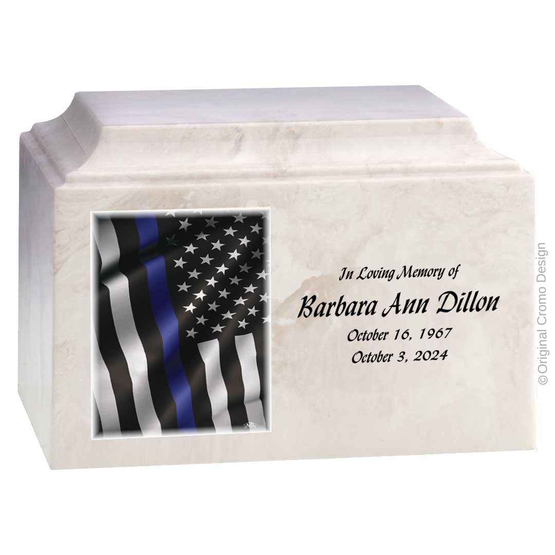 Cromo 1870 White - Thin Blue Line Flag