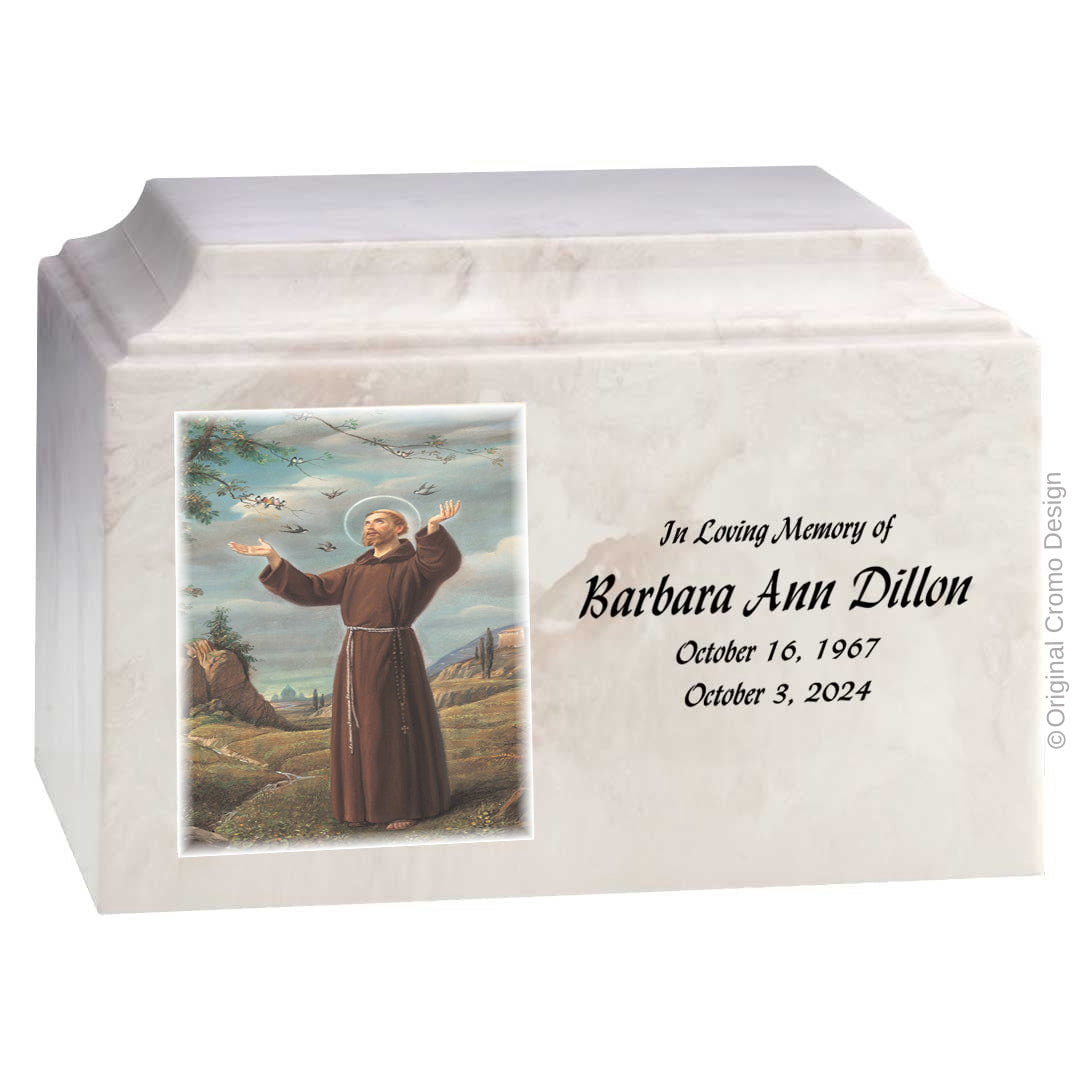 Cromo 1870 White - Saint Francis of Assisi