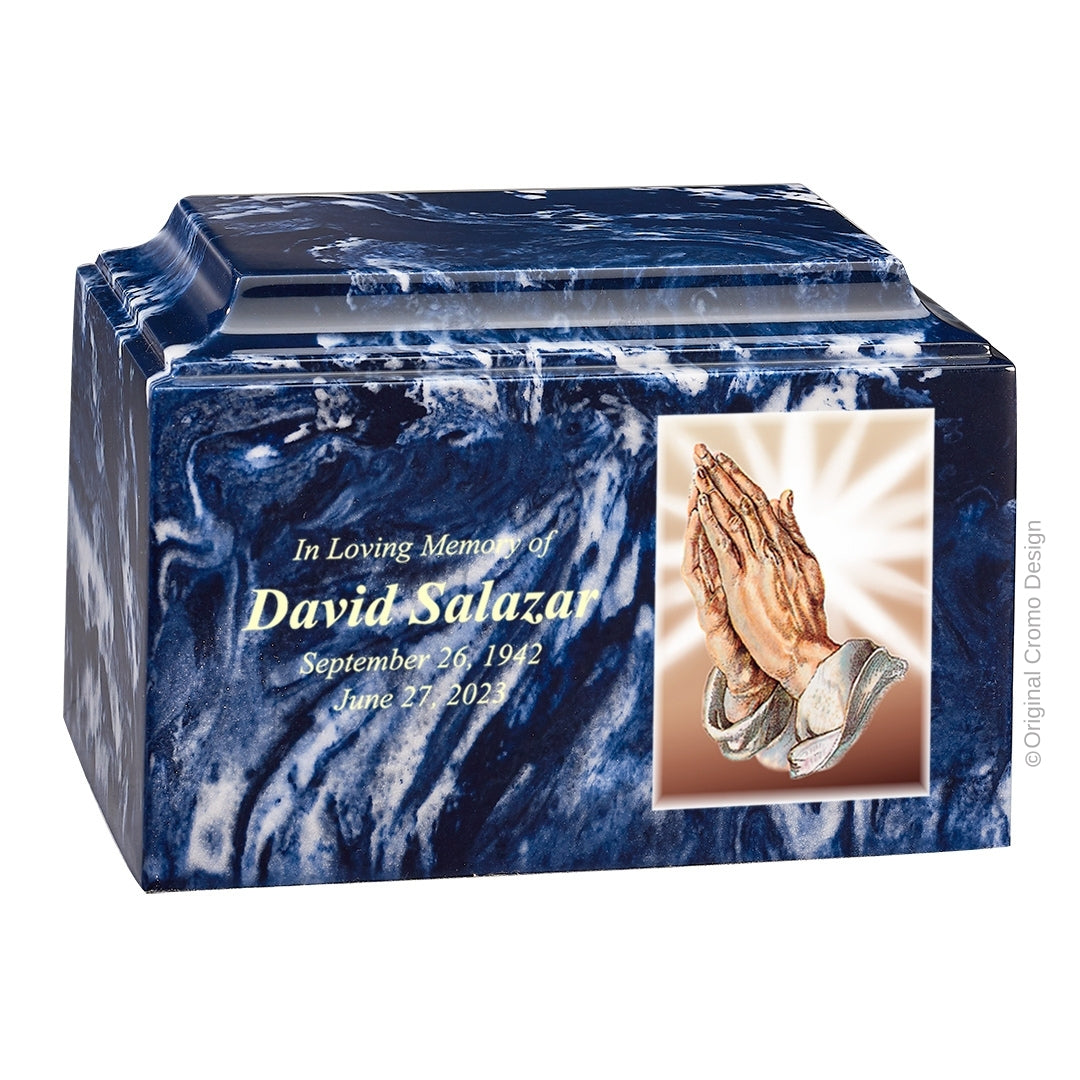 Cromo 1870 Blue - Praying Hands