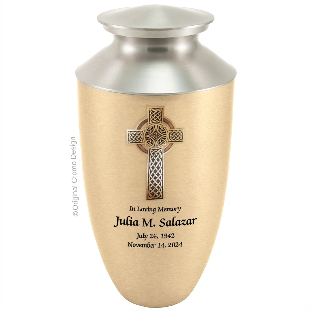 Cromo 1916 Monterey Bronze - 10-Inch Wooden Celtic Cross