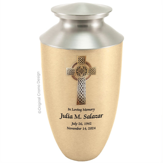 Cromo 1916 Monterey Bronze - 10-Inch Wooden Celtic Cross