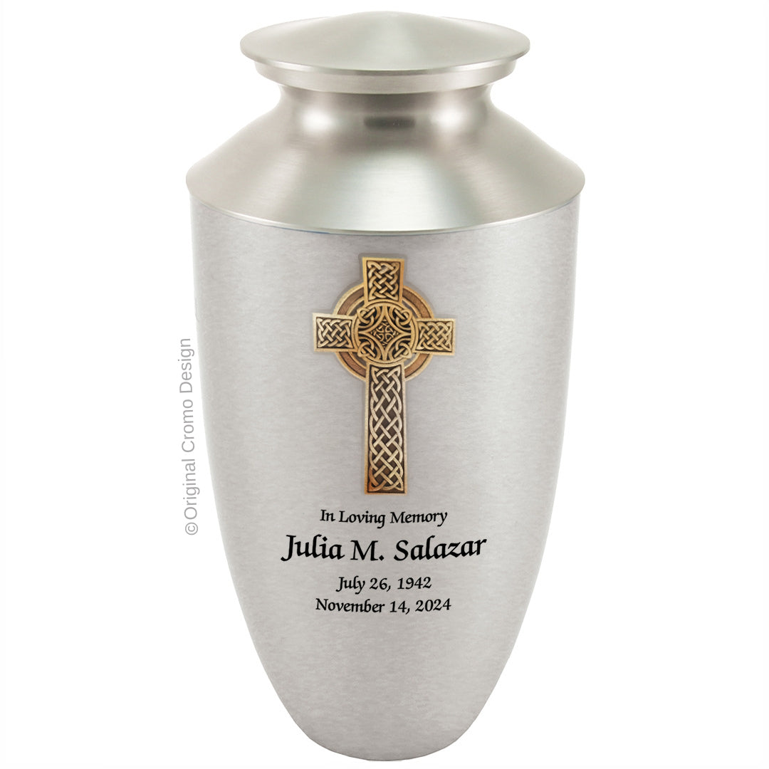 Cromo 1916 Monterey Pewter - 10-Inch Wooden Celtic Cross