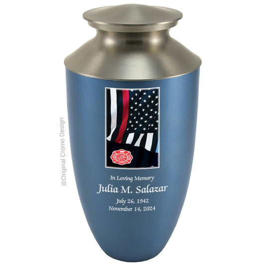 Cromo 1916 Monterey Blue - Thin Red Line Flag with Fire Emblem