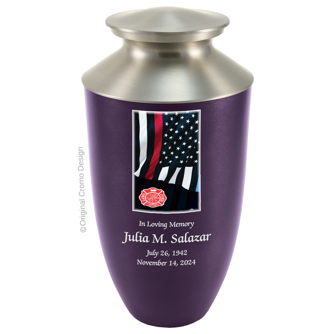 Cromo 1916 Monterey Purple - Thin Red Line Flag with Fire Emblem